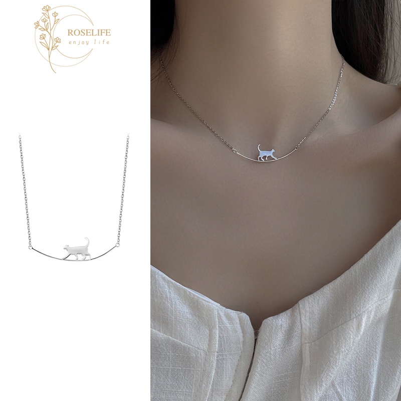 Vòng cổ Mặt Hình Mèo Con Dễ Thương Phong Cách Hàn Quốc Cho Nữ
