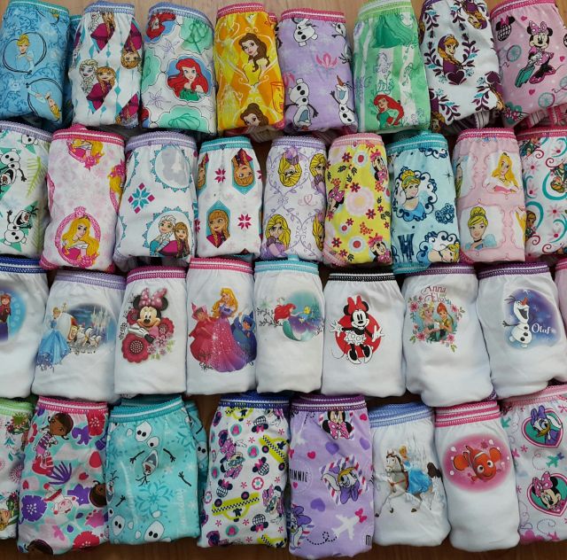 Set 7 quần chip Disney xuất Mỹ bé gái