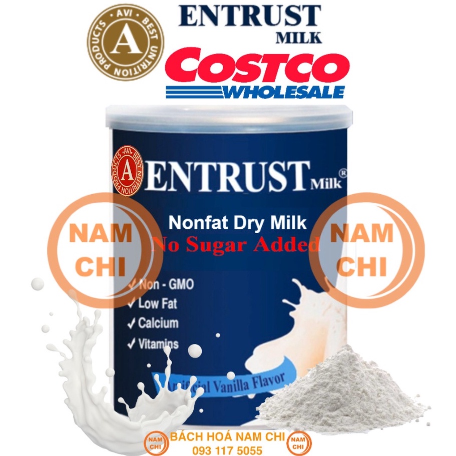 SỮA BỘT KHÔNG ĐƯỜNG ENTRUST NONFAT DRY MILK 400G