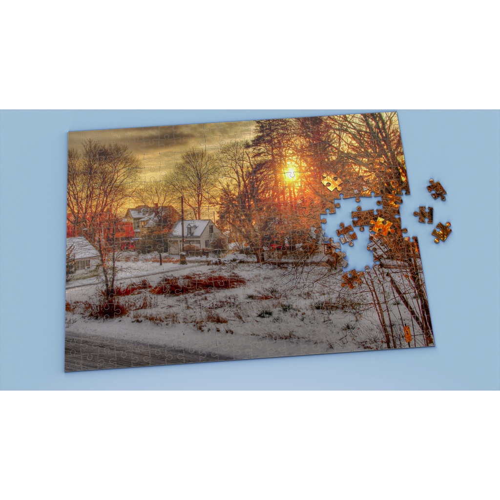 Tranh ghép hình WINTER - Mẫu 6 - Nhận in theo yêu cầu