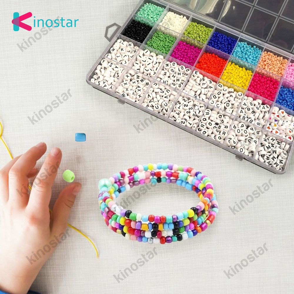 5000PCS Rice Hạt Đóng Hộp Phụ Kiện TỰ LÀM Vòng Đeo Tay Kính Mặt Nạ Chuỗi Lanyard Chất Liệu Gói Để Làm Đồ Trang Sức Và Hàng Thủ Công