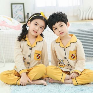 Bộ thun Pyjama cho bé trai, bé gái, chất thun cotton mềm mát 9-45Kg (nhiều màu)