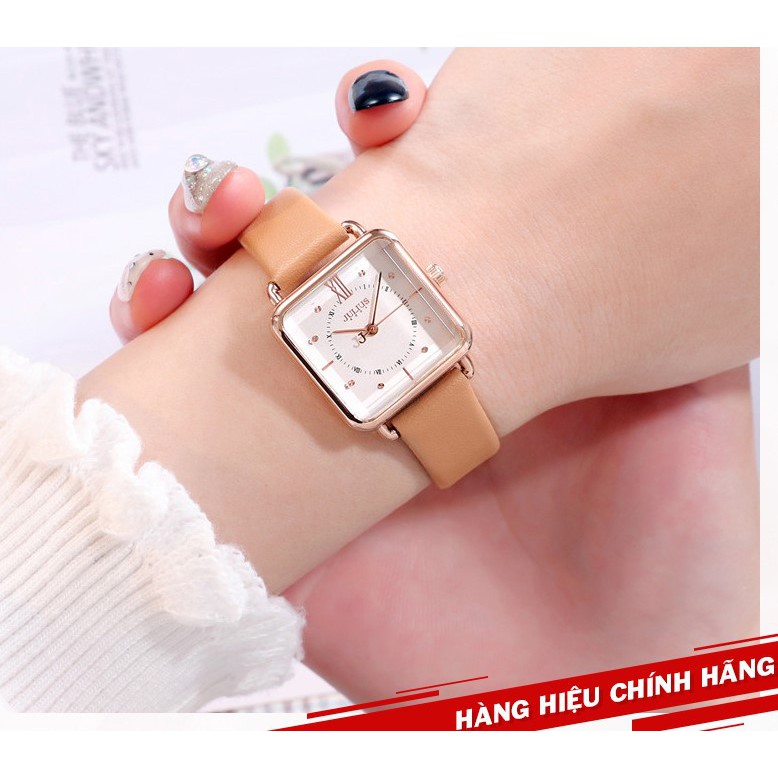 Đồng hồ nữ Julius Hàn Quốc JA-1123 dây da