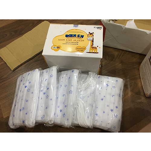 Khẩu trang y tế trẻ em 4 lớp KJ KIDS có giấy kháng khuẩn | BigBuy360 - bigbuy360.vn