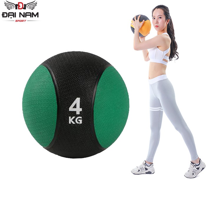 Bóng Tạ Tập Thể Lực 4kg (8LB) Chất Liệu Cao Su Đặc,Tập Gym,Tập Yoga Chính Hãng Đại Nam Sport