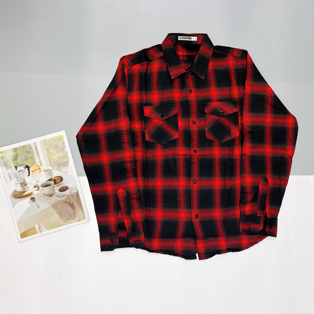 Áo sơ mi nam caro phối nhiều màu sắc ấn tượng