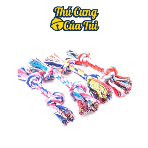 Đồ Chơi Gặm Hình Dây Thừng Thắt Cho Thú Cưng Chó Mèo - Thú Cưng Của Tui