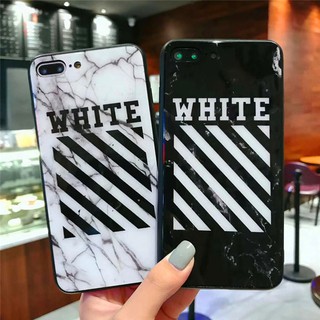 BZY3|Ốp lưng tráng gương phối màu trắng đen cá tính cho OPPO F9 F7 F5 A3s F3 A83 A77 A57 A39 F1s