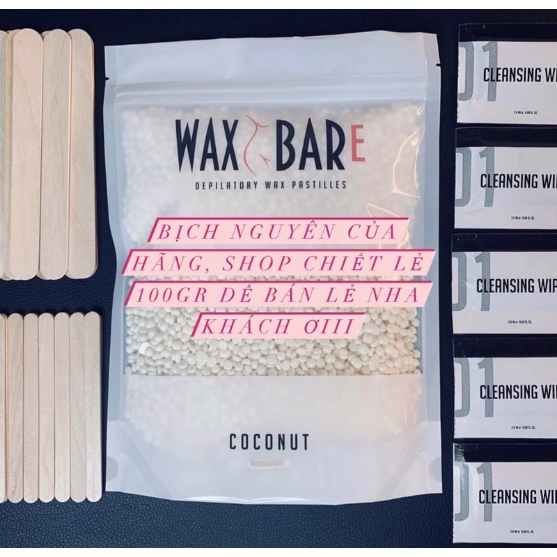 SÁP WAX LÔNG COCONUT BY WAXBARE - SÁP DỪA TRẮNG ĐỤC