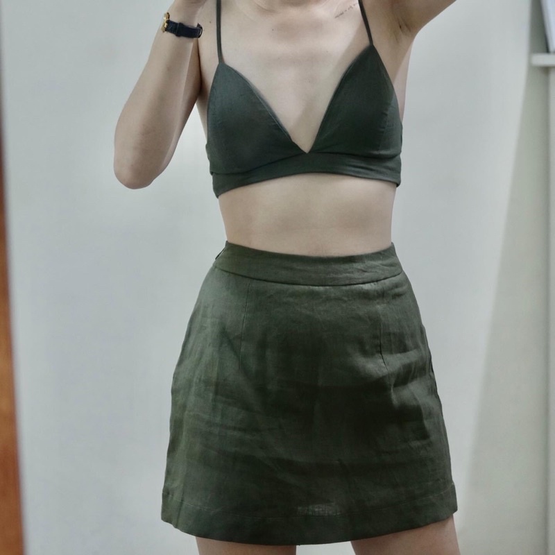 Chân Váy Dáng Ngắn - Linen - Ador Skirt - PHUTA