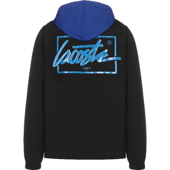 Áo khoác có mũ trùm đầu phối màu Lacoste BH2770-52G