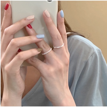 ✨✨Nhẫn Đính Ngọc Trai Giả Thanh Lịch Cho Nữ