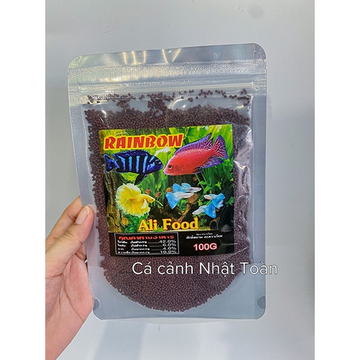 RAINBOW THỨC ĂN LÊN MÀU CHO CÁ ALI VÀ CÁ CẢNH GÓI 100G