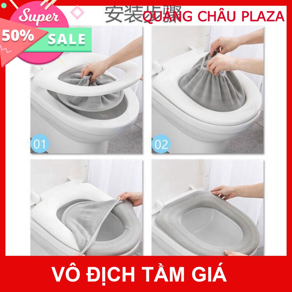 Lót bồn cầu cái mới xịn xò