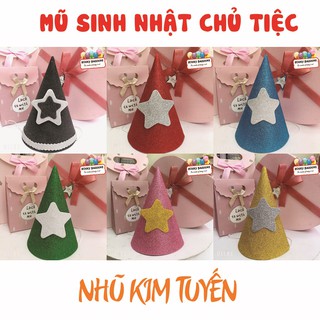 Mũ Sinh Nhật Dành Cho Chủ Tiệc - Nhũ Kim Tuyến