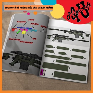Mô hình giấy 3D , đồ chơi lắp ráp mô hình giấy Cheytac M200 tỉ lệ 1-1 - Giành cho người chơi mô hình giấy