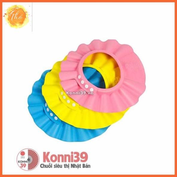 MŨ CHỤP GỘI ĐẦU CHO BÉ OKAZAKI ( KÍCH THƯỚC 45 - 50CM) - MŨ CHỤP chắn nước, hạn chế nước chảy vào bé