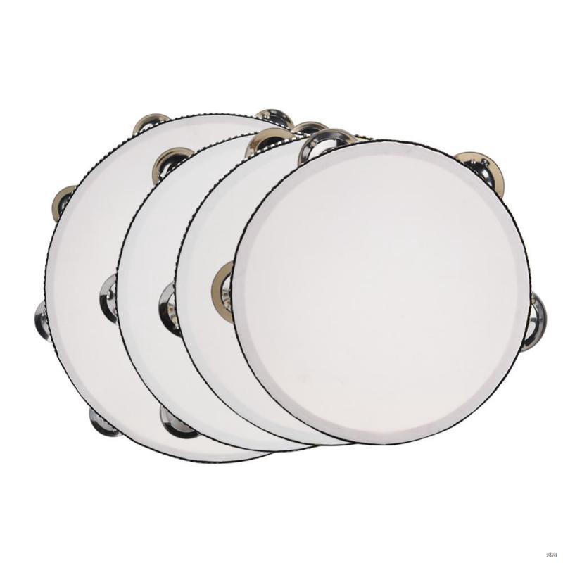 ♈✜❄Trống tròn cầm tay Tambourine 4 kích thước đồ chơi nhạc cụ thú vị cho bé