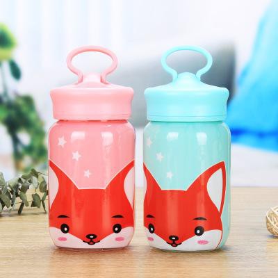 Bình nước cáo 300ml BN25 thuỷ tinh bình nước cute chai nước dễ thương