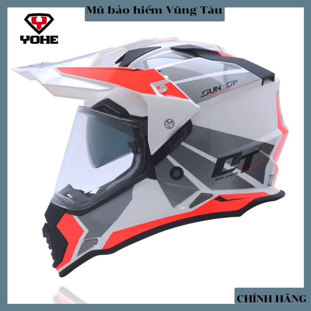 Mũ bảo hiểm Dual Sport YOHE 632A Adventure 2 kính - BIKER 176 - Mũ bảo hiểm & Dầu nhớt Vũng tàu