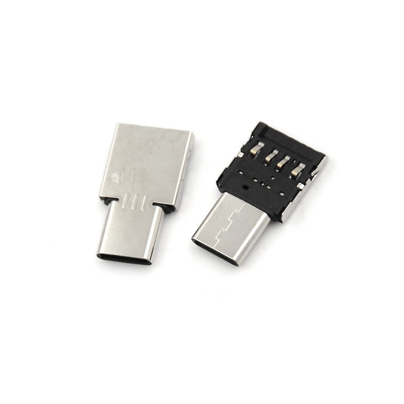 Set 2 Đầu Chuyển Đổi USB 3.1 Type C Đực Sang USB Cái OTG Dành Cho Máy Tính Bảng