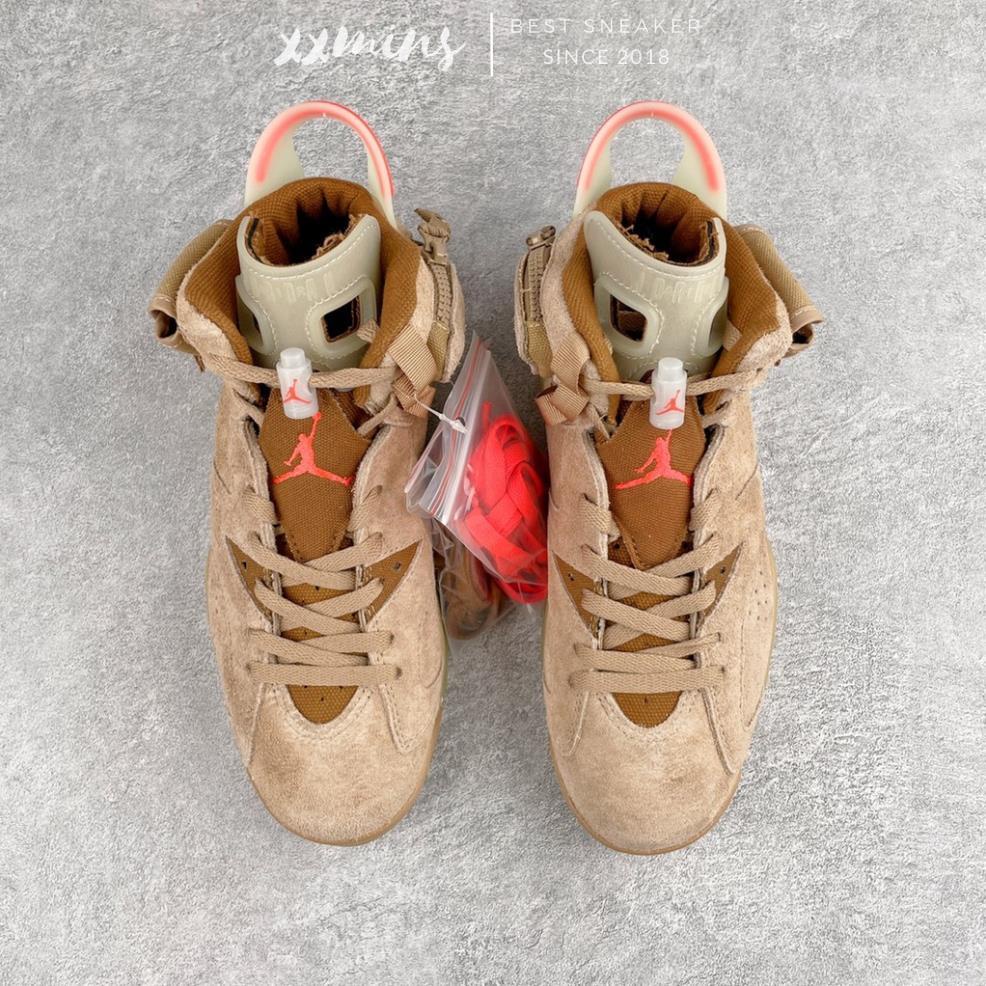 Giày Travis Scott x Air Jordan 6 Retro "British Khaki"