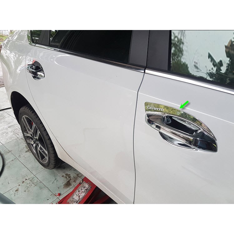 Ốp tay nắm, hõm cửa xe KIA Cerato 2019-2021- mạ Crom cao cấp(hàng cao cấp)