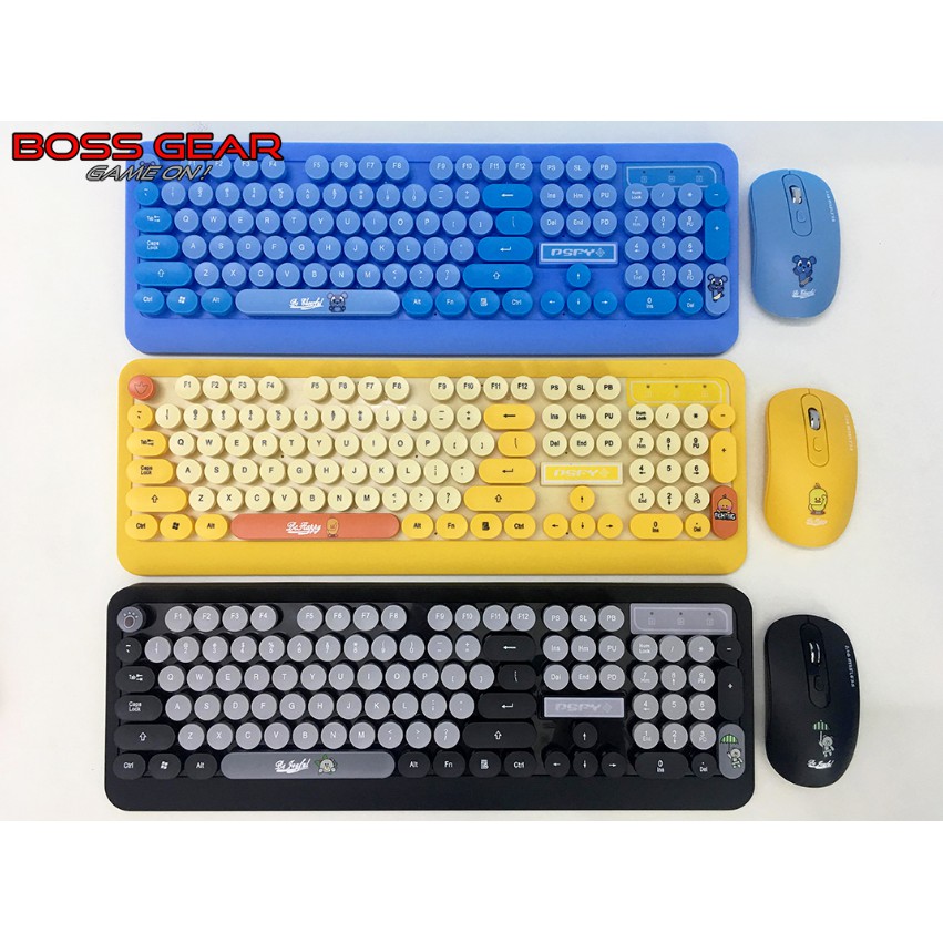 Combo không dây Keyboard + Mouse PSPY K68 Chính hãng