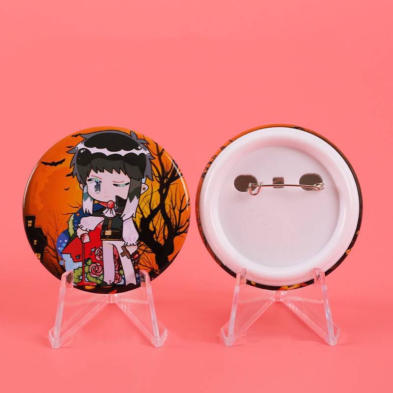 Huy hiệu cài áo in hình Bungou stray dogs Văn hào lưu lạc anime chibi xinh xắn dễ thương m10