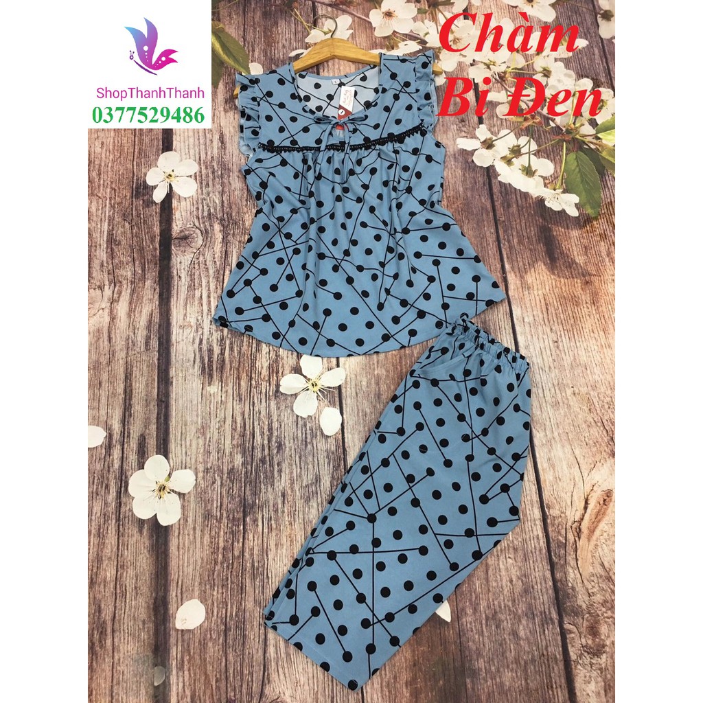 CHẤM BI Đồ bộ mặc nhà Big Size Cotton Trơn