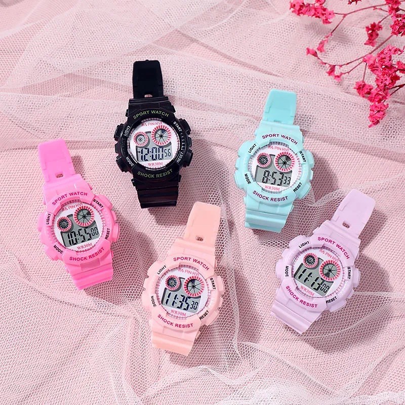 Đồng hồ điện tử nữ Sport watch S011 đầy đủ chức năng, kiểu dáng thể thao cá tính