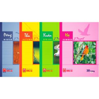 5 Vở Hồng Hà 1032 - 300 trang (4 mùa) 