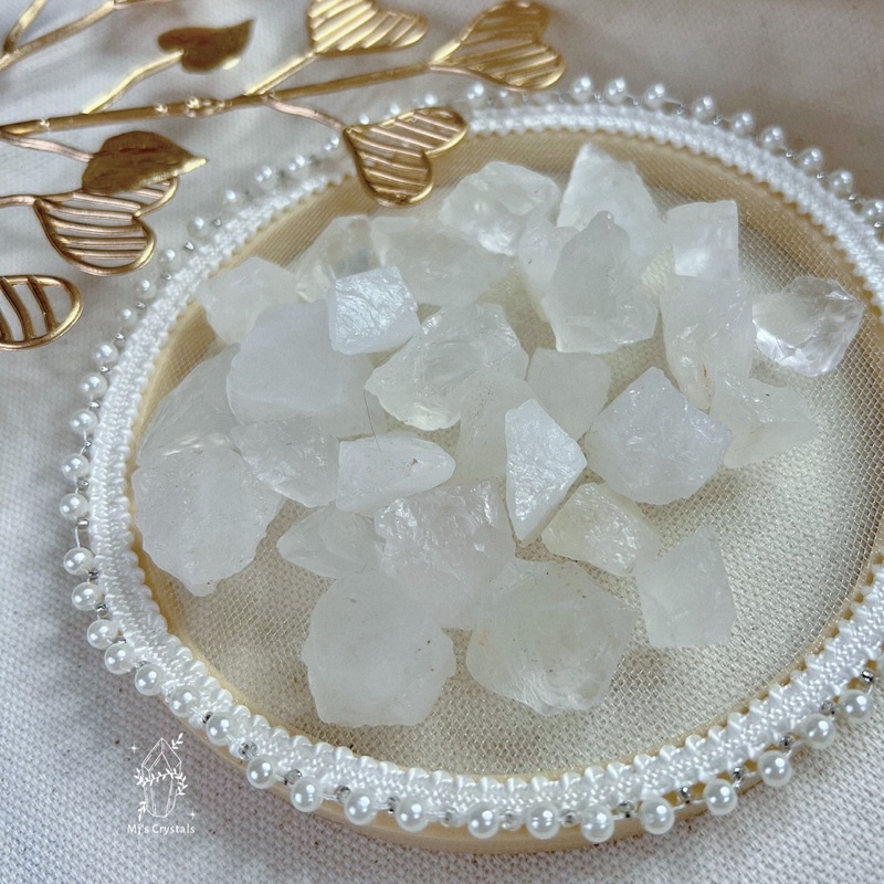Đá thô Clear Quartz Brazil màu trắng đẹp  dùng sưu tầm, làm handmade, Reiki, thanh tẩy, thiền định