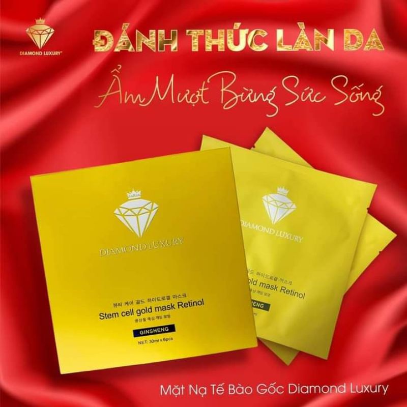 Mặt nạ tế bào gốc RETINOL HỘP 6 miếng DIAMOND LUXURY vip