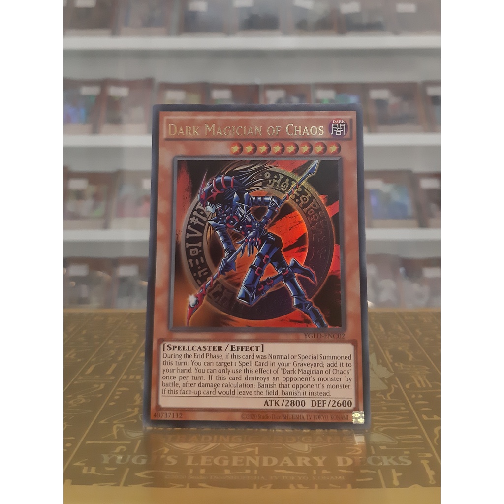 Thẻ Bài YugiOh! Mã YGLD-ENC02 - Dark Magician of Chaos - Ultra Rare - Unlimited