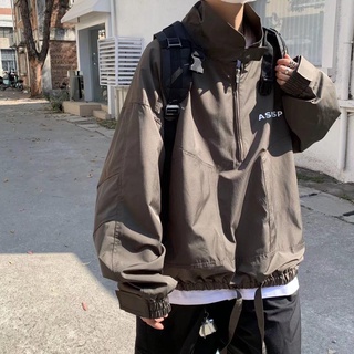 Áo Khoác Chui Đầu Dáng Rộng Có Khóa Kéo Thời Trang Nhật Bản Hàng Mới 2022 Dành Cho Nam Và Nữ