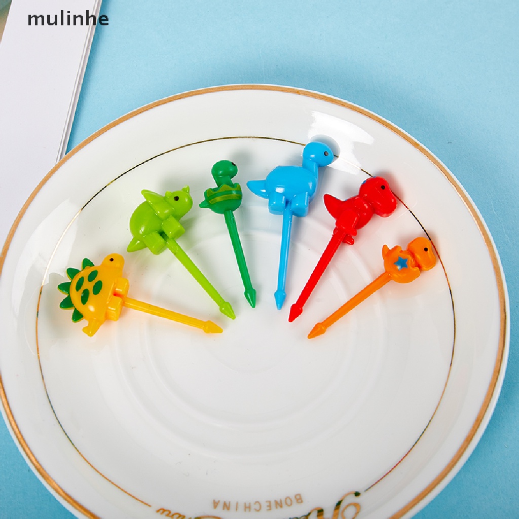 Set 6 Nĩa Ăn Trái Cây Hình Khủng Long