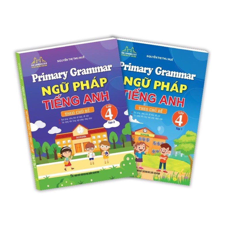 Sách - Combo 2c Ngữ pháp tiếng anh theo chủ đề lớp 4  mt