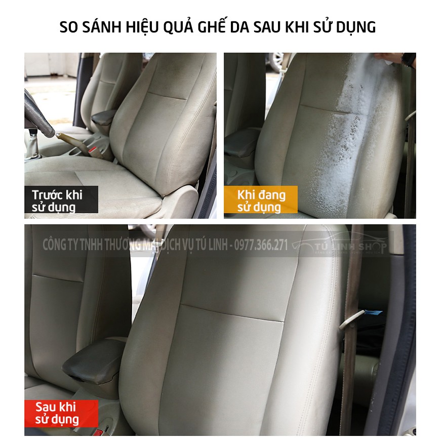 [Mã LIFEAU5SALE giảm 10% đơn 50K] Chai xịt bọt vệ sinh nội thất ô tô Foam Cleaner