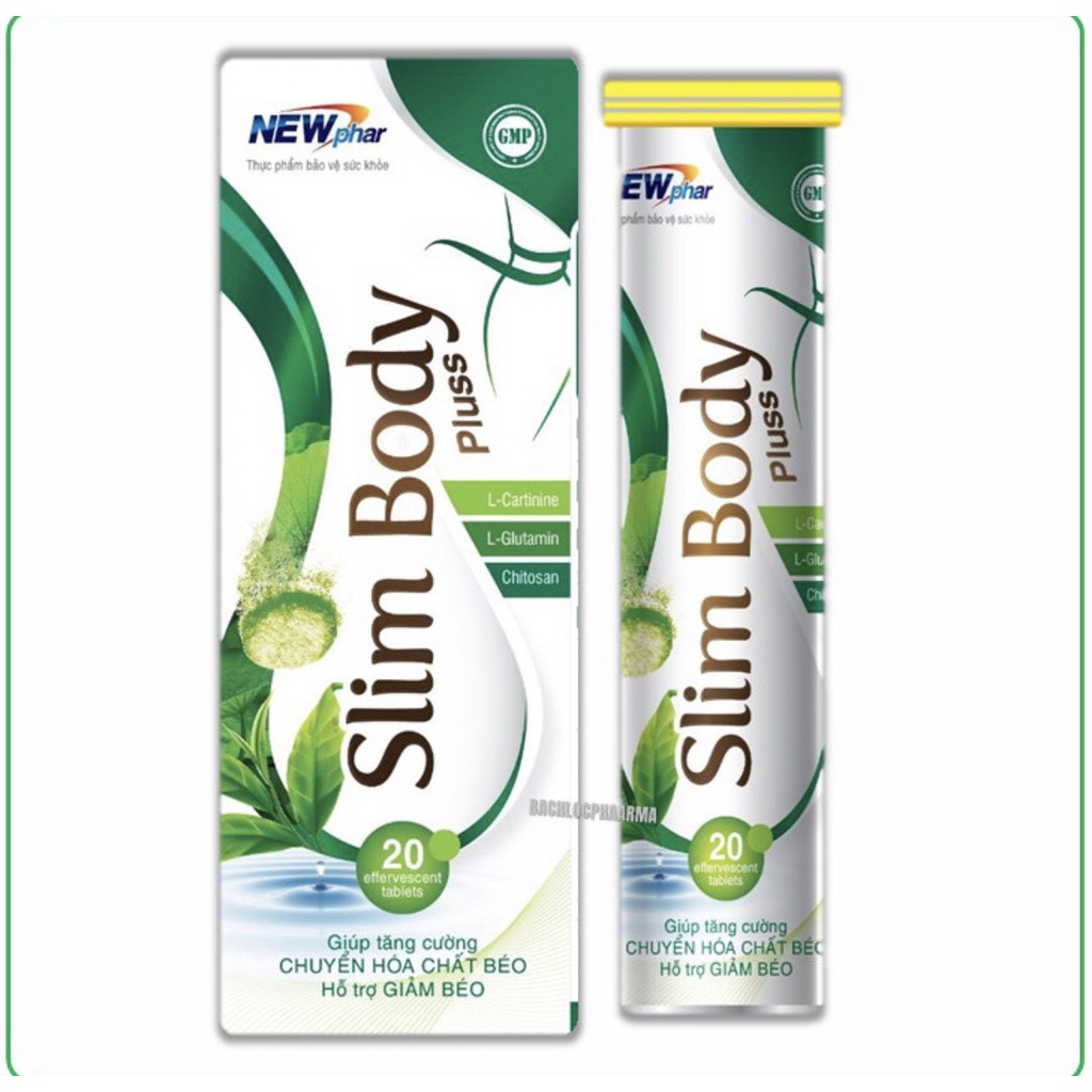 Viên Sủi Giảm Cân Slim Body Pluss_Giảm Cân An Toàn Hiệu Quả- Tuýp 20 viên