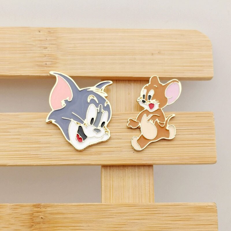 Pin cài áo nhân vật hoạt hình Mèo chuột Tom and Jerry - GC244