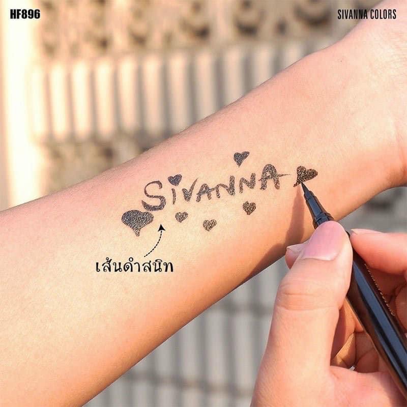 Kẻ mắt Sivanna bút kẻ mắt nước không trôi không lem Xpress Eyeliner Rose Cat siêu dễ vẽ | BigBuy360 - bigbuy360.vn