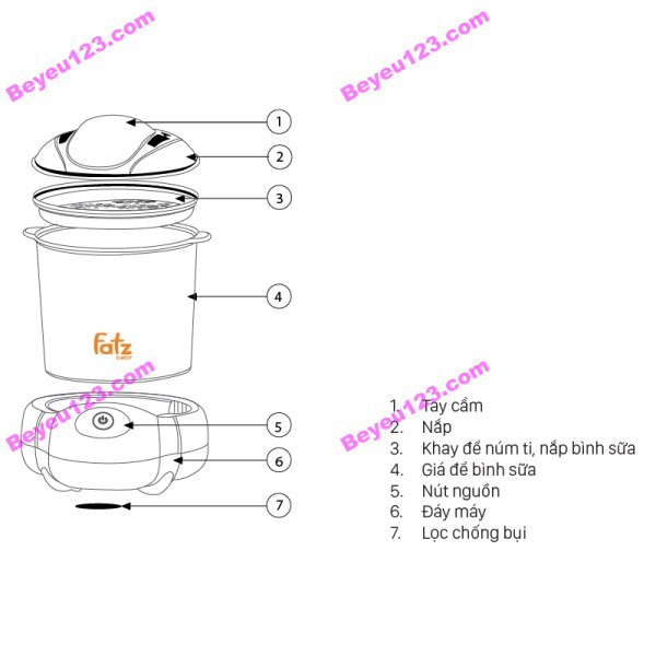 FB4906SL - Máy tiệt trùng hơi nước sấy khô cao cấp siêu rộng FATZ FATZBABY Sumo 1 - BH 12 THÁNG