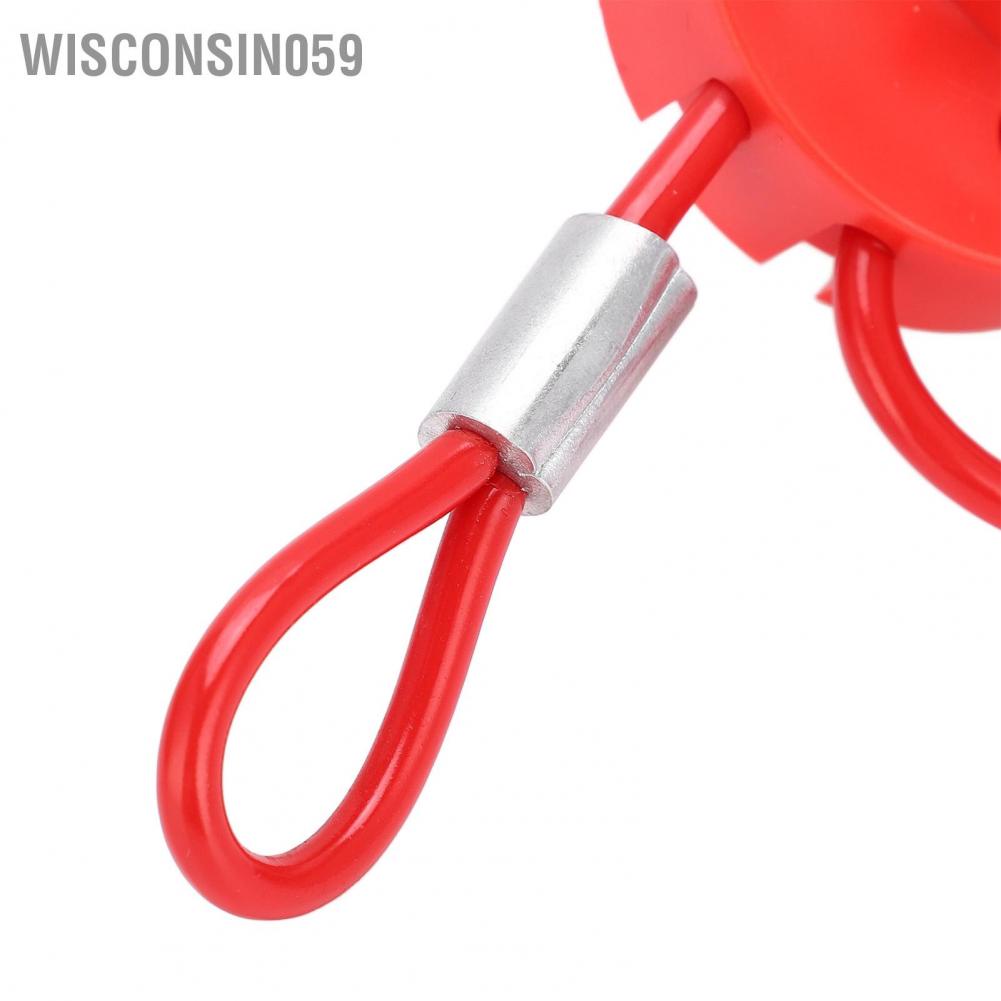 Wisconsin059 Adjustable Cable Lockout 2meters Lockable Handle Stainless Steel Tagout