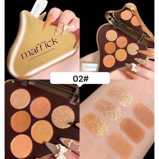 [FREE SHIP] Phấn mắt Maffick kisses socola lấp lánh