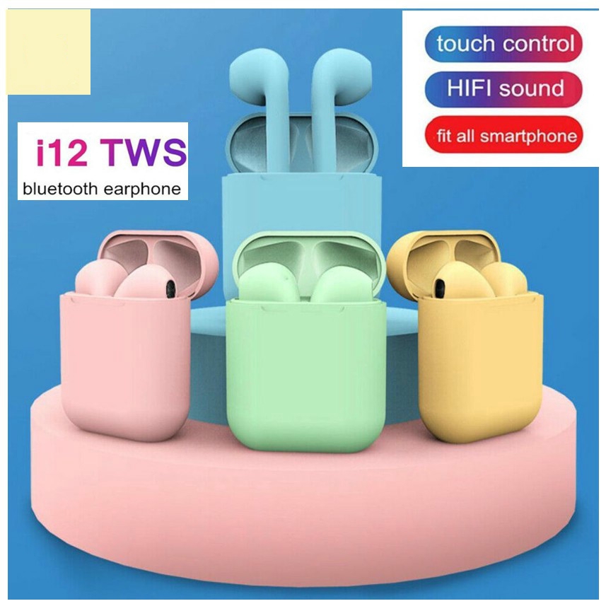 Wireless bluetooth headphones i 12 tws inpod earbuds v 5.0 3d for android / iphone