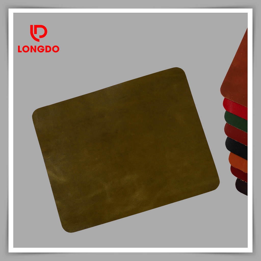 Lót chuột da thật - Bảo hành 5 năm - Hàng chính hãng thương hiệu Longdo Leather - Pullup