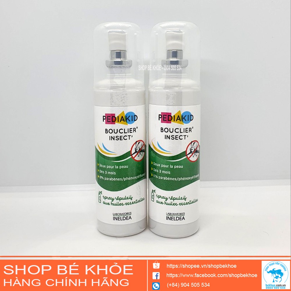Xịt chống muỗi và côn trùng Pediakid Bouclier Insect 100ml - Pháp