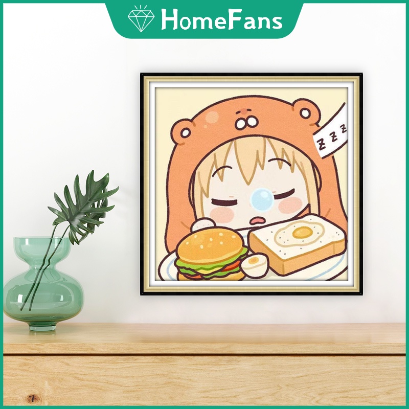 [HF] Himouto! Bộ Tranh Đính Đá 5D Tự Làm Hình Umaru-Chan 30x30cm / 40x40cm / 50x50cm