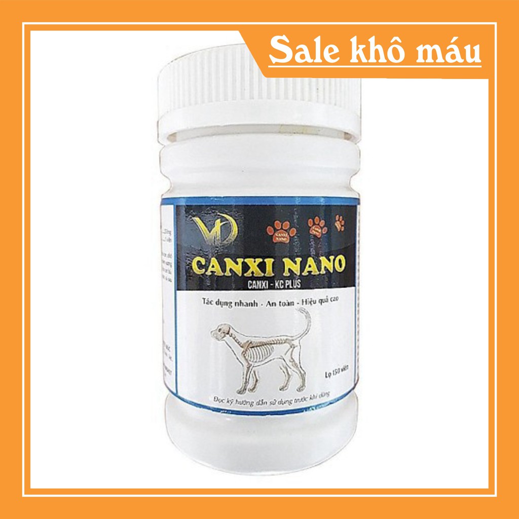 [FLASH SALE]  Canxi Nano hộp 150 viên cho chó